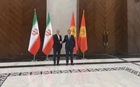 دیدار روسای جمهوری ایران و قرقیزستان در حاشیه اجلاس سران سازمان همکاری شانگهای