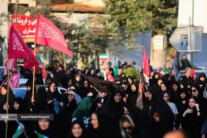 پیاده روی جاماندگان اربعین در ساری