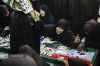 تشییع و خاکسپاری شهدای حملات رژیم صهیونیستی در قطعه ۴۲ بهشت زهرا(س)