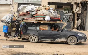 مردم آواره شهر غزه