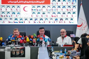 نشست خبری رئیس جمعیت هلال احمر