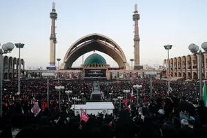 مراسم وداع با رهبر شهید انقلاب حضرت آیت الله سیدعلی خامنه&zwnj;ای (ره) و خانواده ایشان
