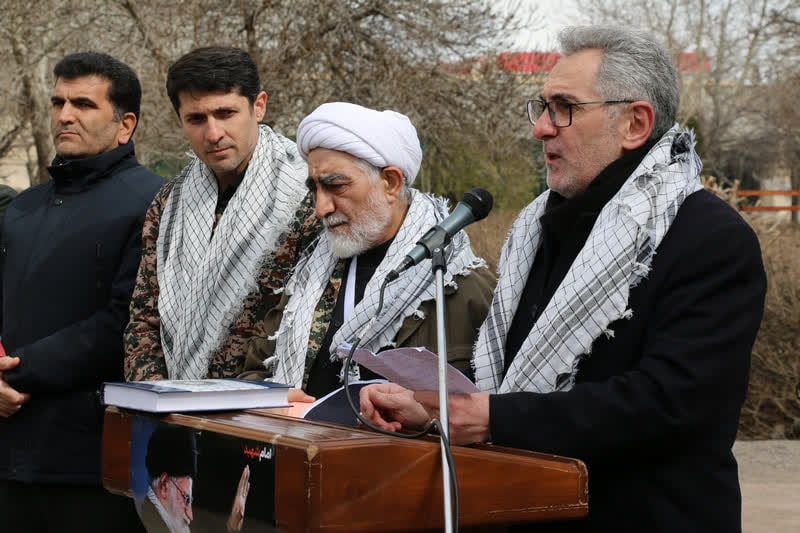 خروش دانشگاهیان دانشگاه آزاد اسلامی در حمایت از فاتحان خیبر/ موکب «مقاومت و پیروزی» در سراسر کشور برپا شد