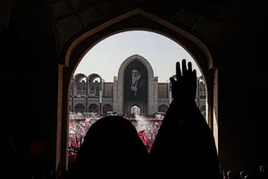 مراسم وداع با رهبر شهید انقلاب حضرت آیت الله سیدعلی خامنه&zwnj;ای (ره) و خانواده ایشان