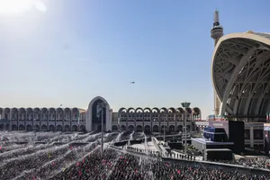 مراسم اقامه نماز بر پیکر امام شهید امت
