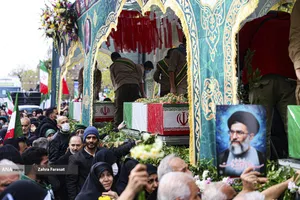 مراسم تشییع پیکرهای شهدای مدافع امنیت و مردم مظلوم