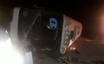 واژگونی مرگبار اتوبوس مسافربری در جاده سبزوار+ فیلم