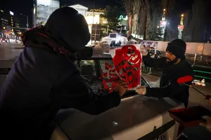 مراسم عزاداری در سوگ رهبر شهید انقلاب - میدان تجریش