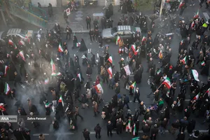 تشییع پیکر شهیدان لاریجانی، سلیمانی و شهدای ناو دنا
