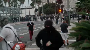 آتش اعتراضات در لس آنجلس