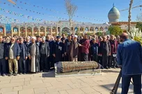 پیکر استاندار اسبق فارس در حرم شاهچراغ(ع) به خاک سپرده شد