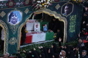 مراسم تشییع پیکرهای شهدای مدافع امنیت و مردم مظلوم