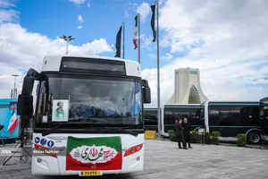 رونمایی از ۵۰ اتوبوس برقی جدید در تهران