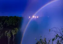 «رنگین‌کمان ماهی» پدیده‌ نادر شبانگاه!