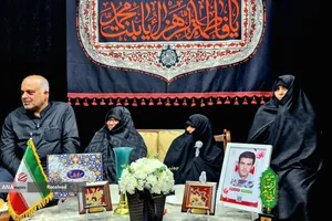 دیدار خادمیاران و یاوران رضوی با خانواده شهید مجید قنبری