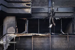 تخریب و آتش سوزی اموال عمومی در تهران