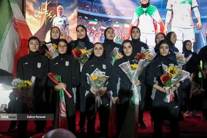 مراسم استقبال از تیم ملی فوتبال زنان