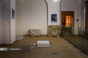 خسارات ناشی از تجاوز هوایی آمریکایی صهیونی به کاخ سعدآباد