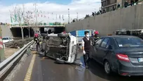 جزئیات دو حادثه رانندگی منجر به فوت در بزرگراه‌های پایتخت/ عابر پیاده و موتورسوار قربانی سرعت شدند