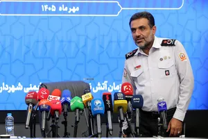 نشست خبری قدرت الله محمدی مدیرعامل سازمان آتش نشانی و خدمات ایمنی شهرداری تهران