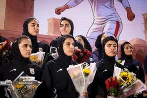 مراسم استقبال از تیم ملی فوتبال زنان