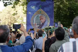 مراسم تشییع پیکر استاد فقید محمود فرشچیان