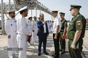 ورود شناور نیروی دریایی روسیه به رزمایش مرکب امداد و نجات دریای خزر ۲۰۲۵