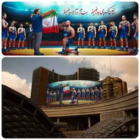 دیوارنگاره آزاد مردان در میدان ولیعصر(عج) تهران رونمایی شد