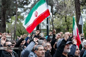 مراسم تشییع پیکر مطهر ۱۲ شهید جنگ رمضان
