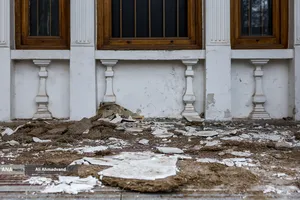 خسارات ناشی از تجاوز هوایی آمریکایی صهیونی به کاخ سعدآباد