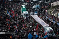 بیعت مردم با شهدای ایران/ اینجا تهران شهر شهیدان قدس است