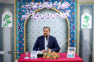 سخنرانی علیرضا بیات رئیس سازمان حج و زیارت در همایش سراسری زائران اهل سنت با عنوان همگرایی اسلامی در حج برای دفاع از فلسطین