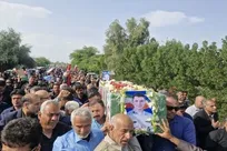 پیکر شهید دانیال احسانی‌فرد در سعدآباد خاکسپاری شد