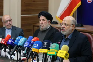 خالد قدومی نماینده حماس در ایران در نشست خبری سومین سالگرد طوفان الاقصی