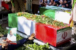 مراسم تشییع پیکرهای شهدای مدافع امنیت و مردم مظلوم