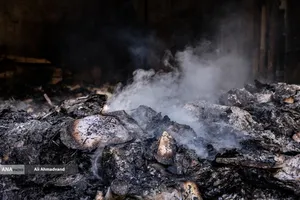 تخریب و آتش سوزی اموال عمومی در تهران