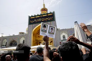 مراسم عزاداری رحلت پیامبر اکرم و شهادت امام حسن مجتبی(ع) در حرم رضوی