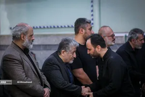 علی بهادری جهرمی سخنگوی دولت سیزدهم در مراسم چهلمین روز شهادت دکتر محمدمهدی طهرانچی