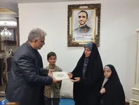 دیدار و گفت‌وگوی صالحی آرا با خانواده شهید مدافع حرم