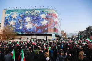  اجتماع مردم تهران در پی خبر شهادت حضرت آیت الله العظمی امام خامنه ای رحمته الله علیه رهبر عظیم الشان انقلاب اسلامی ایران