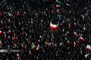 فریاد مردم تهران در محکومیت اقدامات تروریستی اغتشاشگران