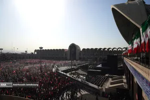 مراسم اقامه نماز بر پیکر امام شهید امت