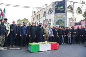 تشییع و تدفین پیکر مطهر بسیجی شهید حسین یوسفخانی