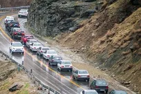 بارش برف و باران در جاده های ۴ استان کشور