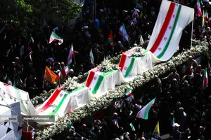 تشییع و بدرقه پیکر شهدای اقتدار ایران