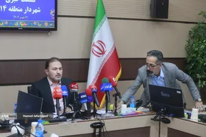 نشست خبری امیر شهرابی شهردار منطقه 14 تهران