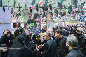 تشییع و خاکسپاری شهدای حملات رژیم صهیونیستی در قطعه42 بهشت زهرا(س)