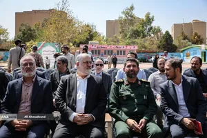 محمدصادق معتمدیان استاندار تهران و  سردار حسن حسن&zwnj;زاده فرمانده سپاه تهران