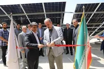 بهره‌برداری نیروگاه خورشیدی ۳۰ کیلوواتی شرکت بازآفرینی شهری ایران
