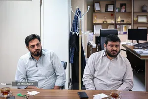 نشست تفاهم فی مابین دانشگاه آزاد اسلامی و مرکز مدیریت حوزه علمیه قم با حضور  حجت&zwnj;الاسلام و المسلمین دکتر حسن خیری رییس دانشگاه آزاد اسلامی قم ،اعضای اطلاع رسانی و محمدمهدی خیرجو مدیرعامل خبرگزاری آنا